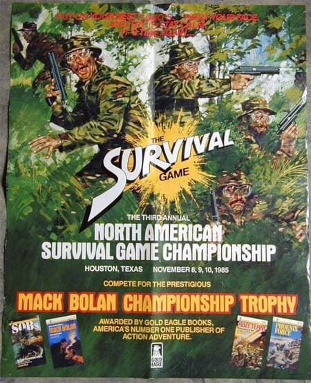 paintball tarihindeki ilk turnuvalardan survival game 1985 organizasyonu