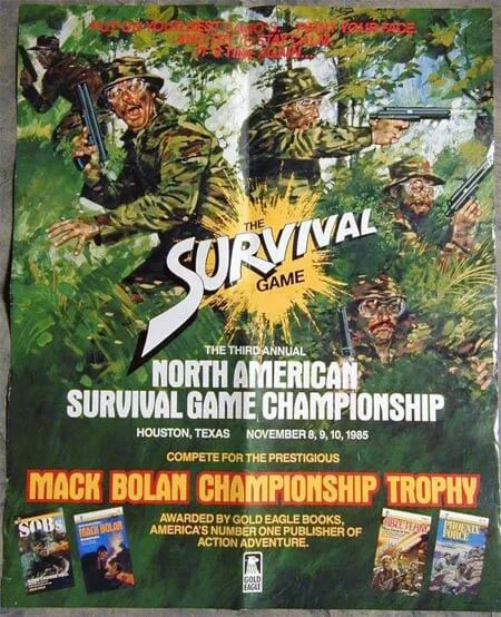 paintball tarihindeki ilk turnuvalardan survival game 1985 organizasyonu
